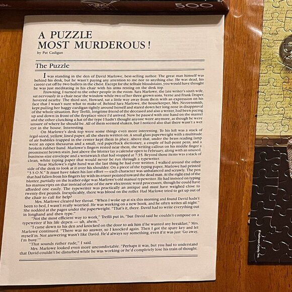 A Puzzle Most Murderous! - Vintage Springbok 500 Piece Jigsaw Puzzle - Picture 7 of 9